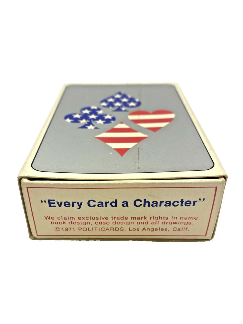 1971 Politicards Playing Cards Complete Nixon Reagan VTG LA Calif. Production